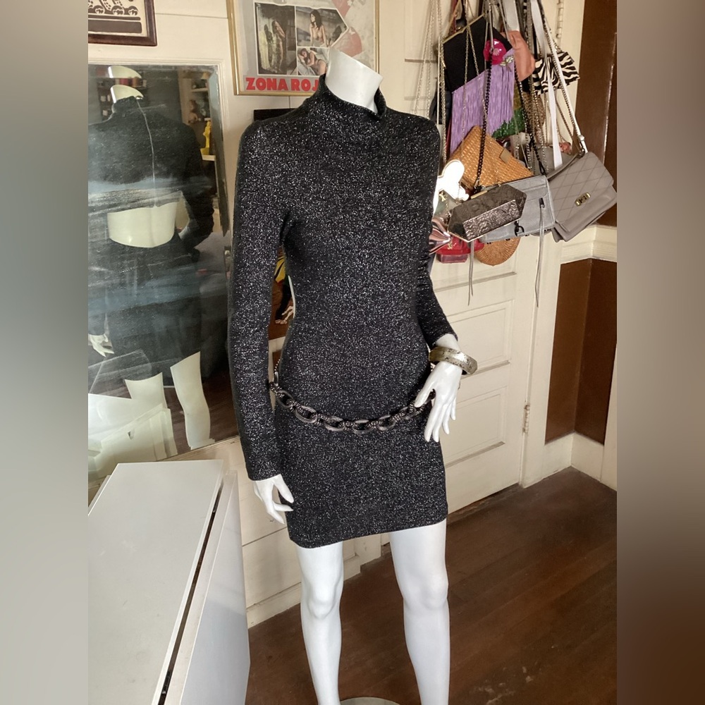 ZARA Trafaluc cocktail silver and black